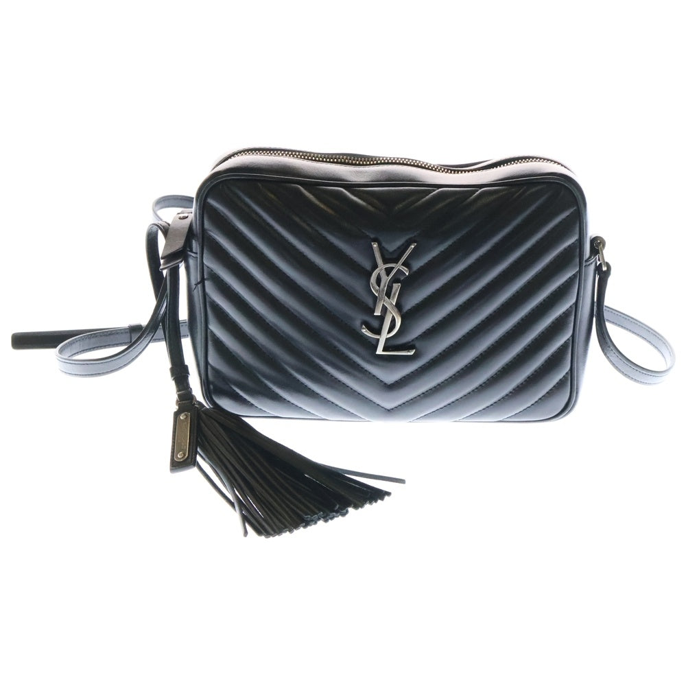 SAINT LAURENT PARIS(サンローランパリ) ルー カメラバッグ ショルダーバッグ ブラック シルバー金具 520534
