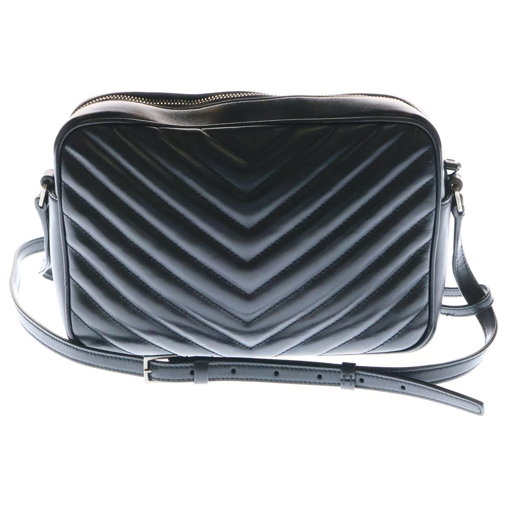 SAINT LAURENT PARIS(サンローランパリ) ルー カメラバッグ ショルダーバッグ ブラック シルバー金具 520534