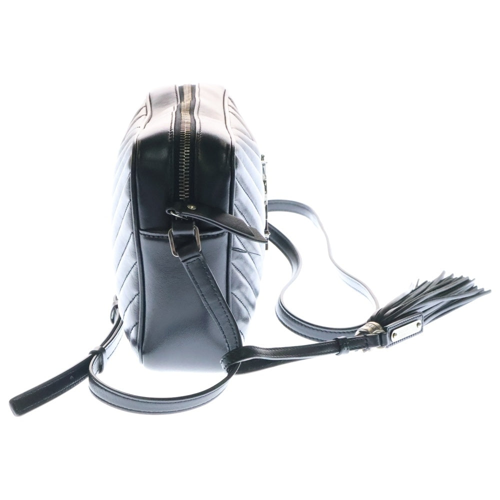 SAINT LAURENT PARIS(サンローランパリ) ルー カメラバッグ ショルダーバッグ ブラック シルバー金具 520534