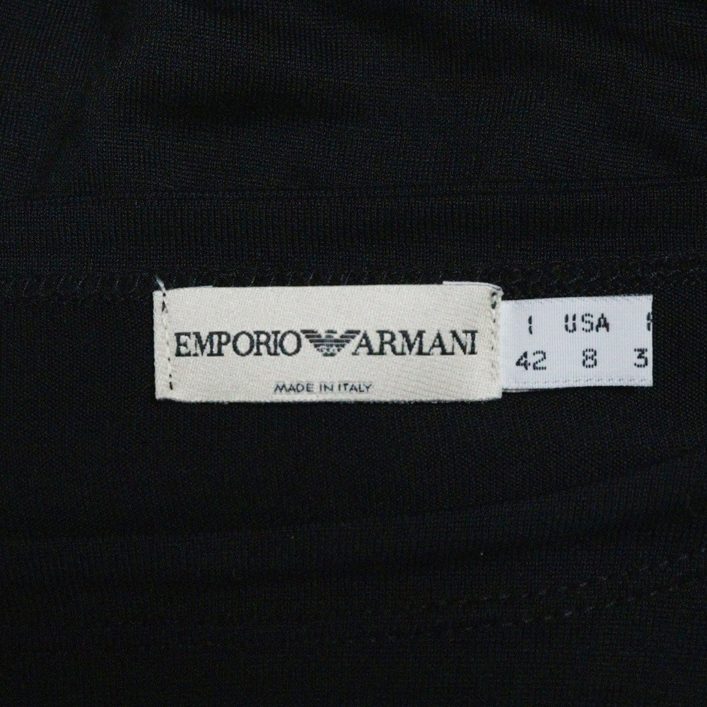 EMPORIO ARMANI(エンポリオアルマーニ) クルーネック 半袖インナーTシャツ カットソー ブラック レディース