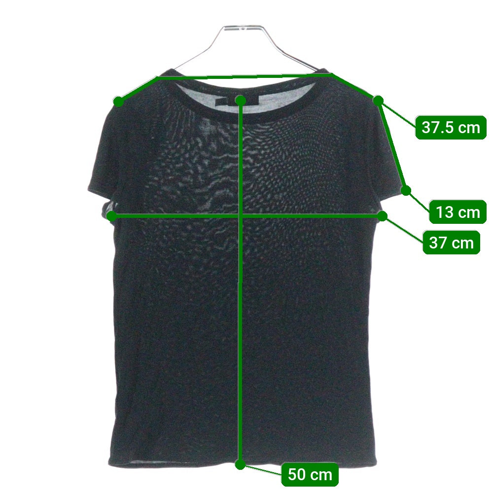 EMPORIO ARMANI(エンポリオアルマーニ) クルーネック 半袖インナーTシャツ カットソー ブラック レディース