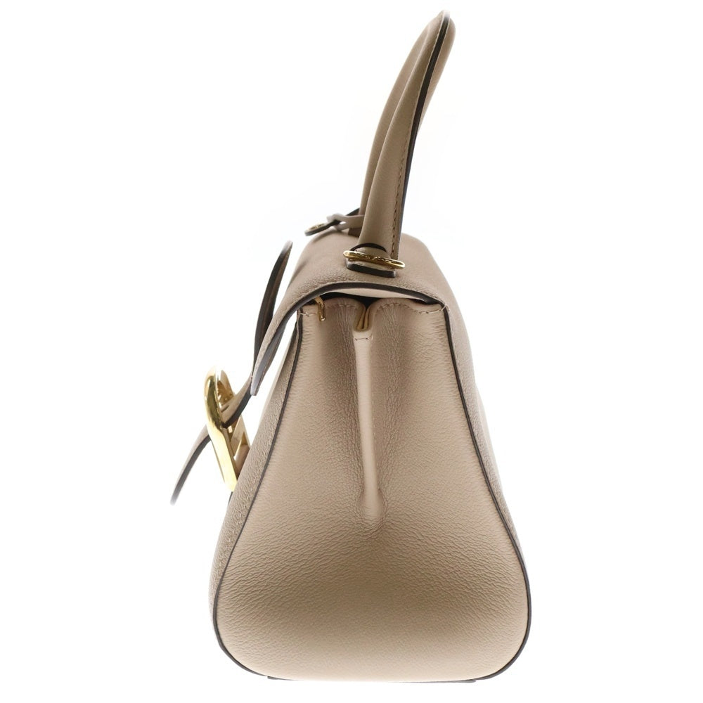 DELVAUX(デルボー) ブリヨンミニ 2wayハンドバッグ ショルダーバッグ ミニバッグ ゴールド金具 ベージュ レザー
