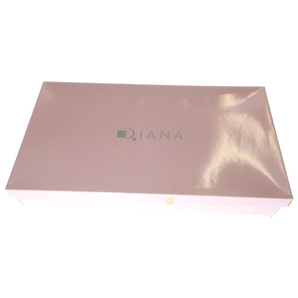 DIANA(ダイアナ) スタッズ装飾 スウェードレザー サイドジップ ヒール ロングブーツ シューズ ブラック レディース〇