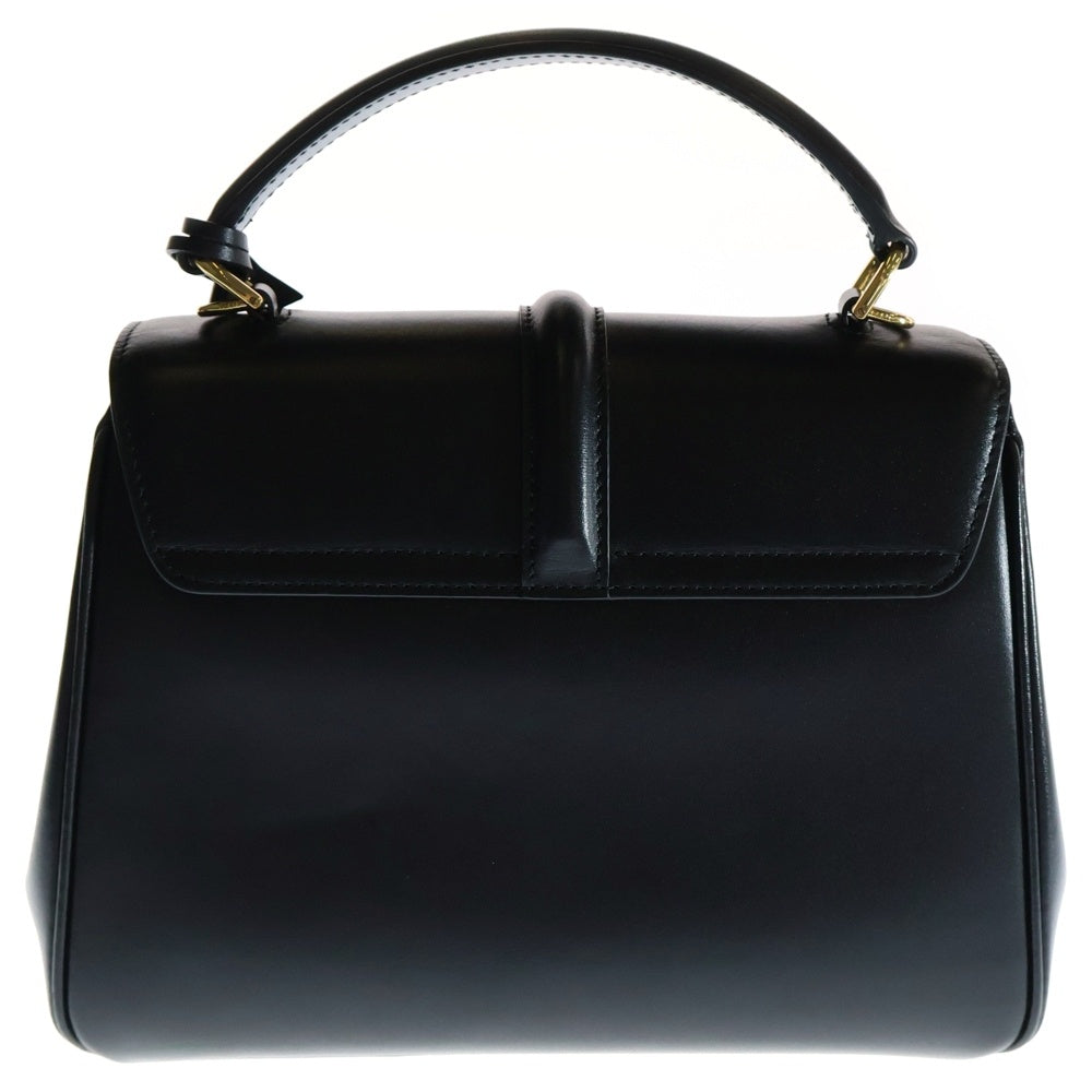 CELINE(セリーヌ) セーズ 16 スモール ブラック レザー 2WAY ショルダーバッグ ハンドバッグ