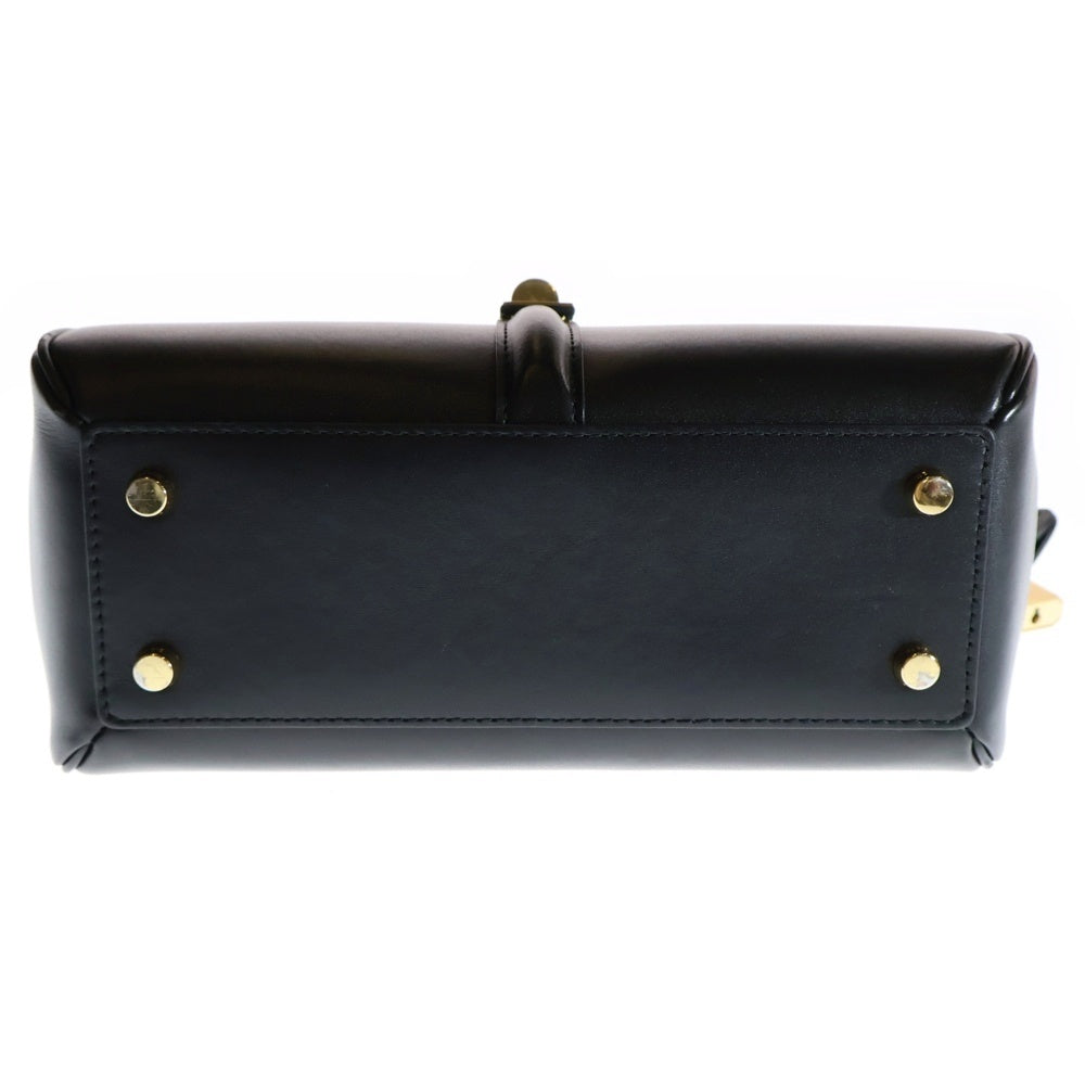 CELINE(セリーヌ) セーズ 16 スモール ブラック レザー 2WAY ショルダーバッグ ハンドバッグ