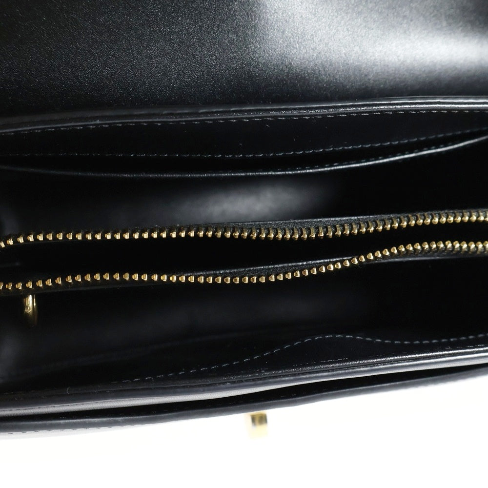 CELINE(セリーヌ) セーズ 16 スモール ブラック レザー 2WAY ショルダーバッグ ハンドバッグ
