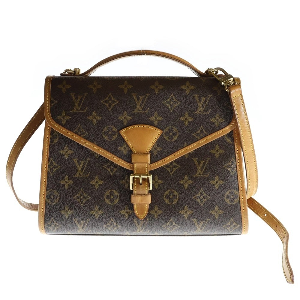 LOUIS VUITTON(ルイヴィトン) モノグラム ベルエア 2WAYバッグ ハンドバッグ ショルダーバッグ ミニバッグ ブラウン ゴールド金具 レザー×PVC M51122
