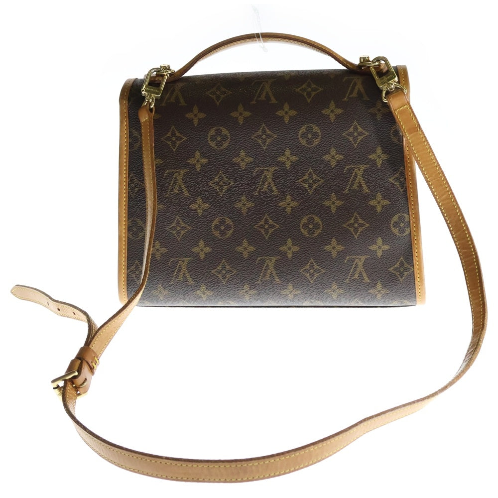 LOUIS VUITTON(ルイヴィトン) モノグラム ベルエア 2WAYバッグ ハンドバッグ ショルダーバッグ ミニバッグ ブラウン ゴールド金具 レザー×PVC M51122