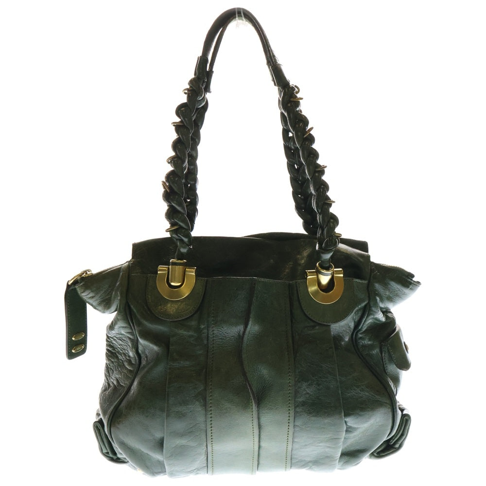 Chloe(クロエ) エロイーズ レザー ハンドバッグ グリーン