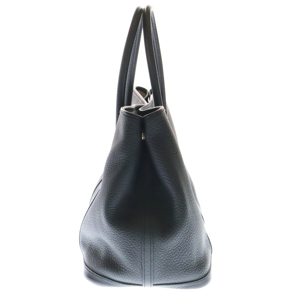 HERMES(エルメス) ガーデンパーティPM ブラック ネゴンダ □Q刻印 シルバー金具 ハンドバッグ