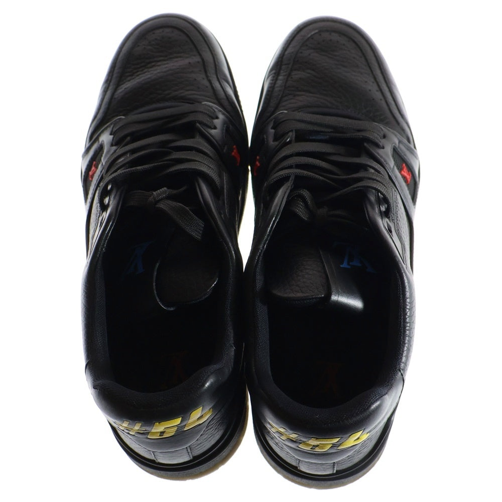 LOUIS VUITTON(ルイヴィトン)LVトレイナー レザー ローカットスニーカー ブラック 1A8ZQ9