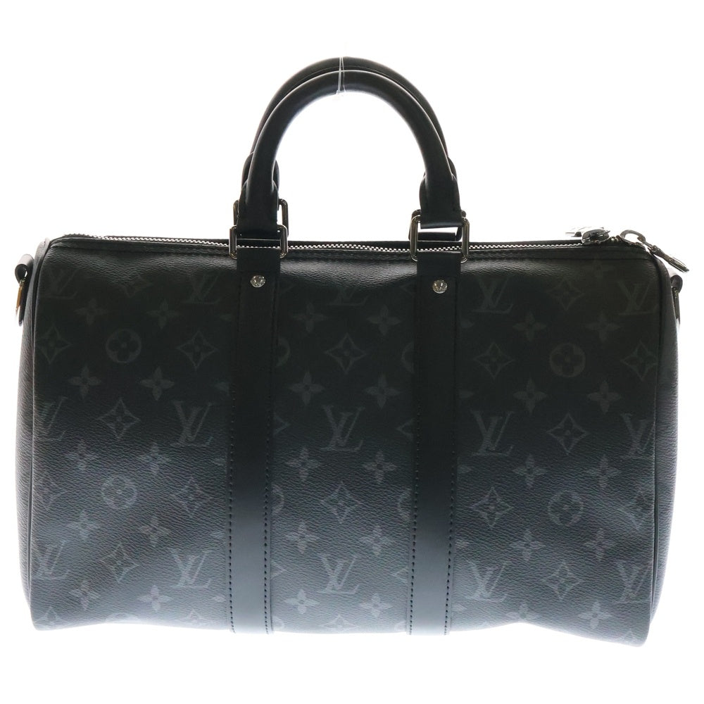 LOUIS VUITTON(ルイヴィトン) キーポルバンドリエール35 モノグラムエクリプス PVC レザー 2WAY ハンド ショルダー ボストンバッグ ブラック M46655 RFID