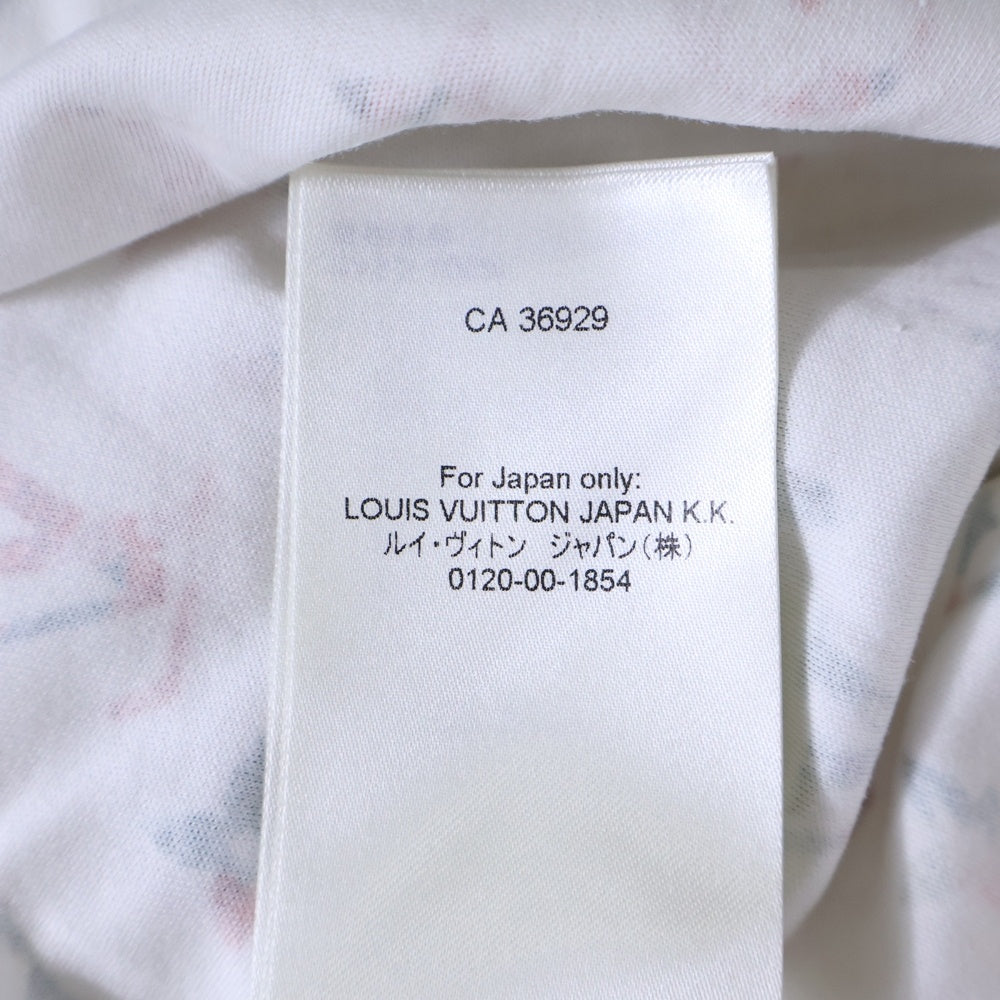 LOUIS VUITTON(ルイヴィトン) 22AW モノグラム クルーネックコットン半袖Tシャツ カットソー ホワイト RW222B SS5 FNTS81