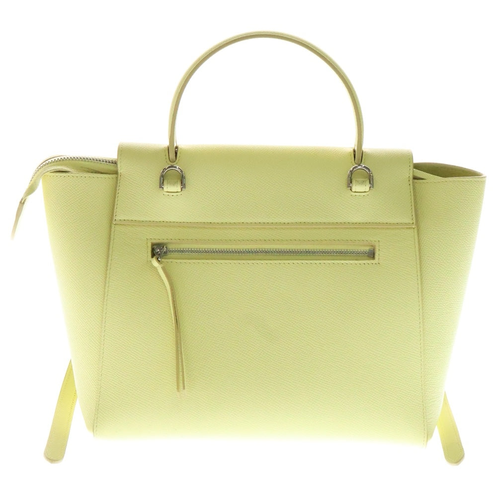 CELINE(セリーヌ) ベルトバッグ マイクロ レザー 2WAY ハンド ショルダーバッグ ライトイエロー レディース 189153