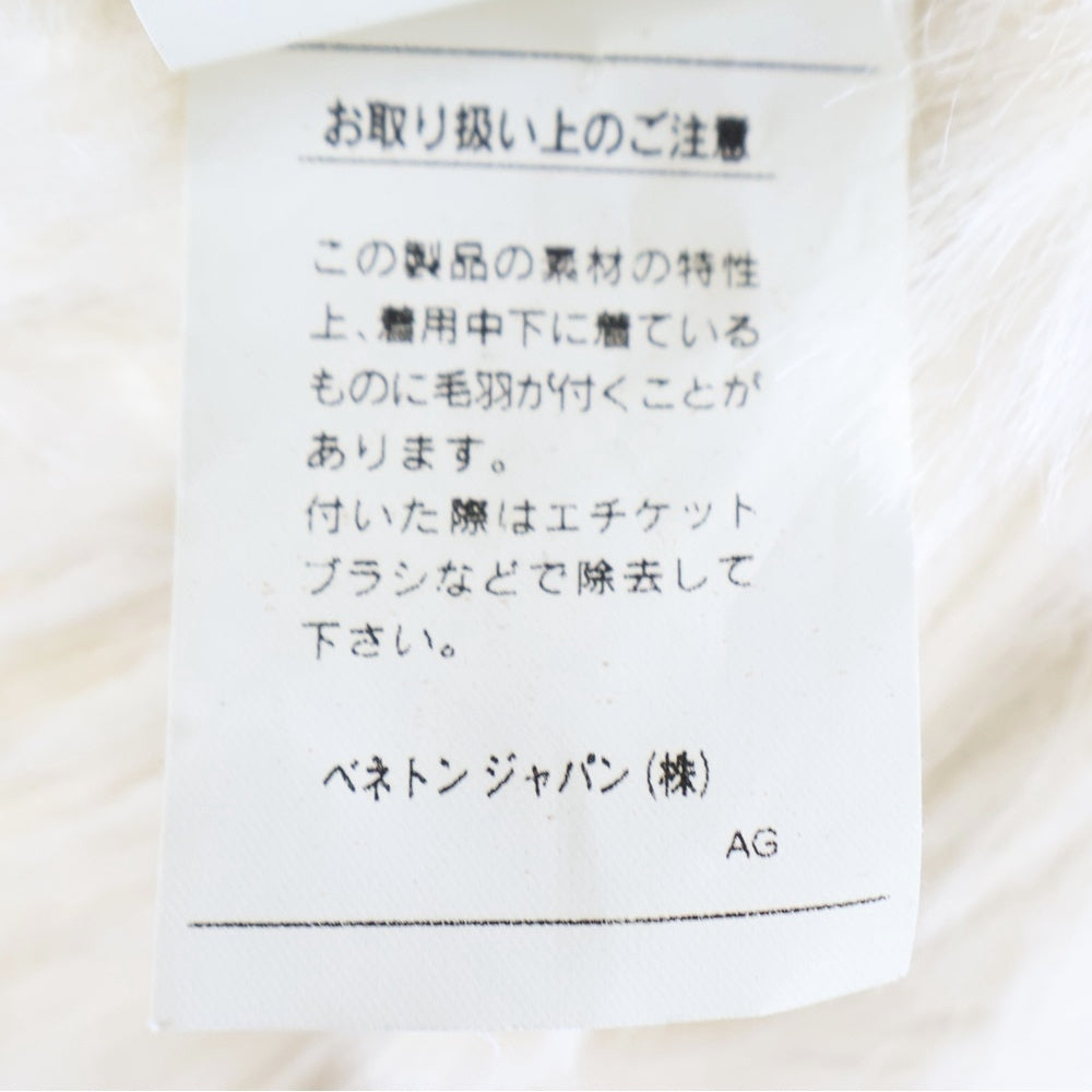 NO BRAND(ノーブランド) united colors of benetton ベネトン フェイクスウェード ファーライニング 2B テーラードジャケット ベージュ レディース
