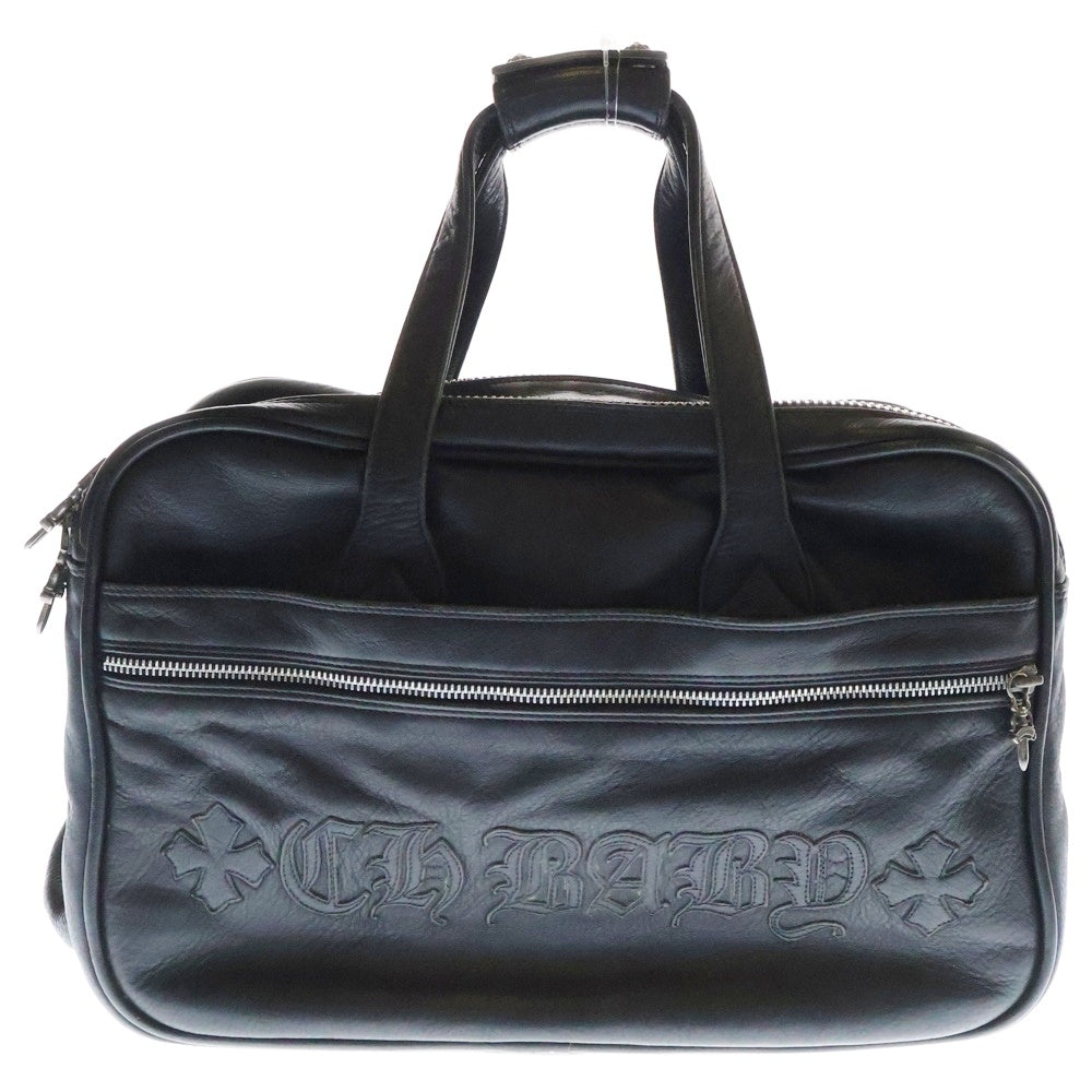 CHROME HEARTS(クロムハーツ) BAG-DIAPER ダイパーバッグ 2wayバッグ ボストンバッグ ハンドバッグ カスタム ブラック レザー