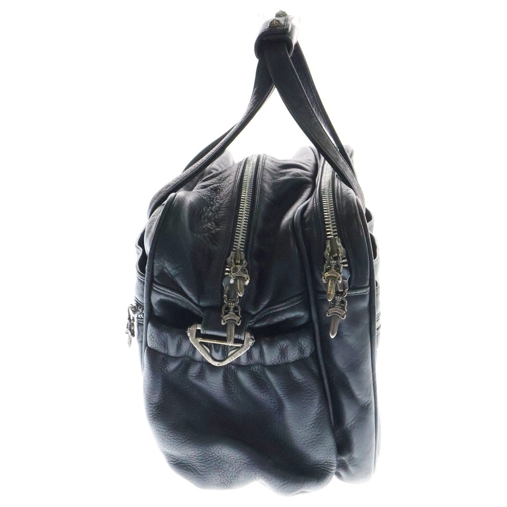 CHROME HEARTS(クロムハーツ) BAG-DIAPER ダイパーバッグ 2wayバッグ ボストンバッグ ハンドバッグ カスタム ブラック レザー