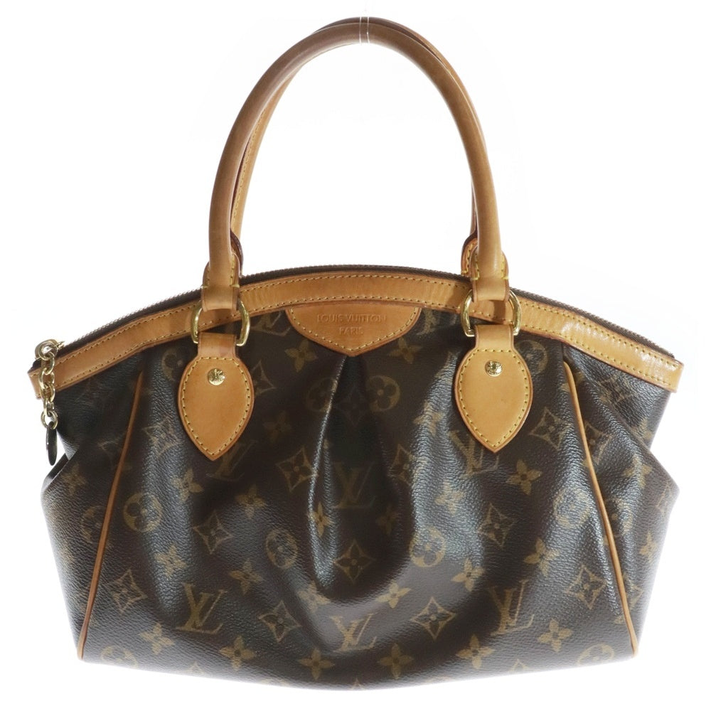 LOUIS VUITTON(ルイヴィトン) モノグラム ティヴォリPM ハンドバッグ ブラウン ゴールド金具 レザー×PVC M40143