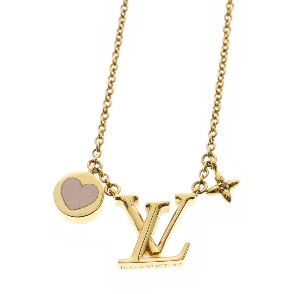 LOUIS VUITTON(ルイヴィトン) LVアイコニック ハート ネックレス ペンダント ゴールド M01424