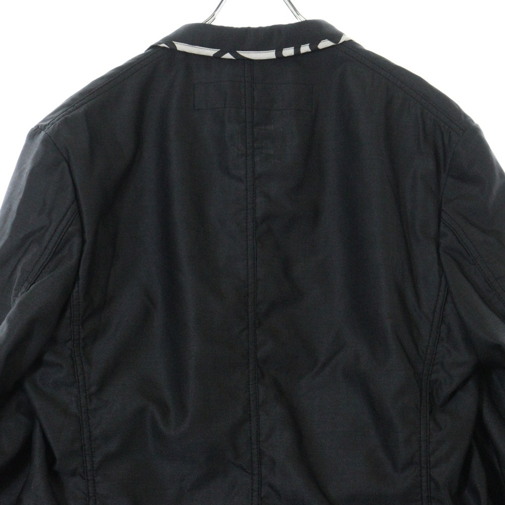 JUNYA WATANABE COMME des GARCONS(ジュンヤワタナベ コムデギャルソン) 23SS AD2022 Keith Haring キース へリング 裏地総柄プリント シルク ウール 3B テーラードジャケット グレー WK-J007