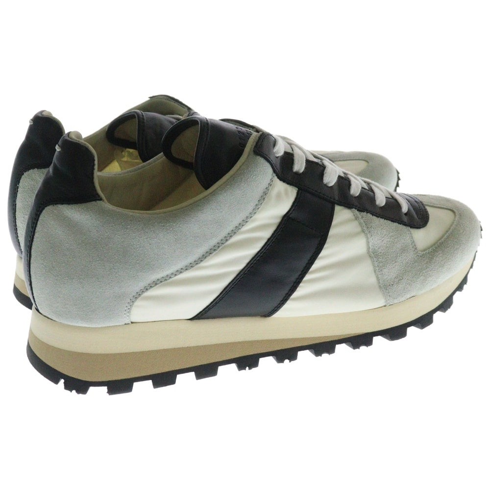 Maison Margiela 22(メゾンマルジェラ) 17SS Retro Runner レトロ ランナー スウェード コンビレザー ナイロン レースアップ ローカットスニーカー シューズ ホワイト/ブラック S57WS0126