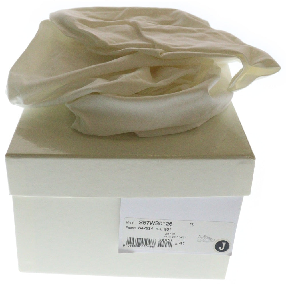 Maison Margiela 22(メゾンマルジェラ) 17SS Retro Runner レトロ ランナー スウェード コンビレザー ナイロン レースアップ ローカットスニーカー シューズ ホワイト/ブラック S57WS0126