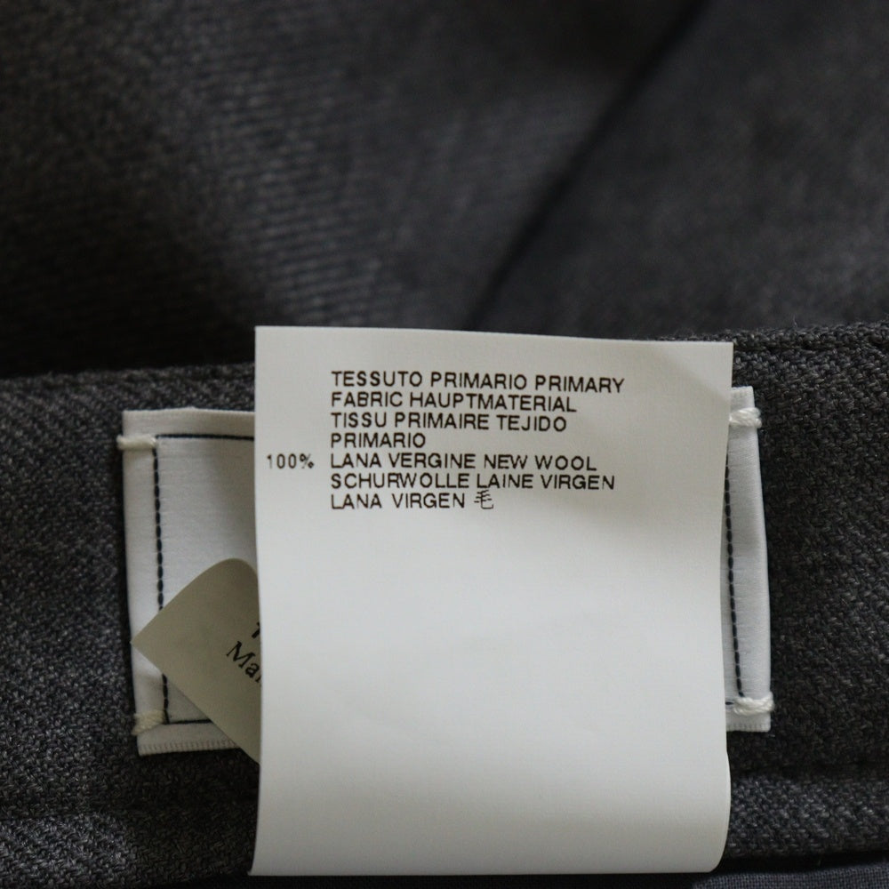 Martin Margiela 14(マルタンマルジェラ) 11AW 変形 ポケットデザイン ノータック スラックスパンツ トラウザーズ グレー S30KA0247 S39849