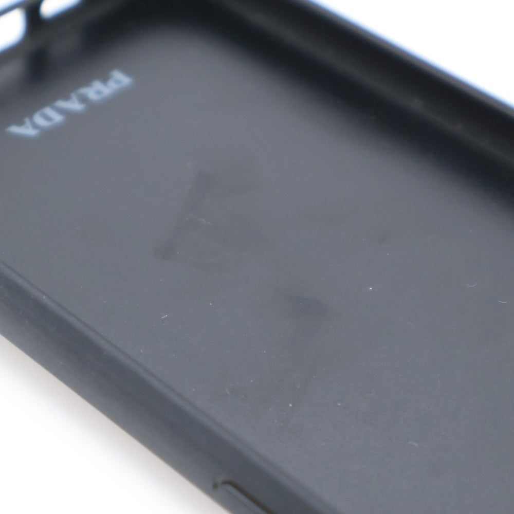 PRADA(プラダ) iPhoneケース ショルダー ブラック サフィアーノレザー 1ZH197 iPhone16 トライアングルロゴ
