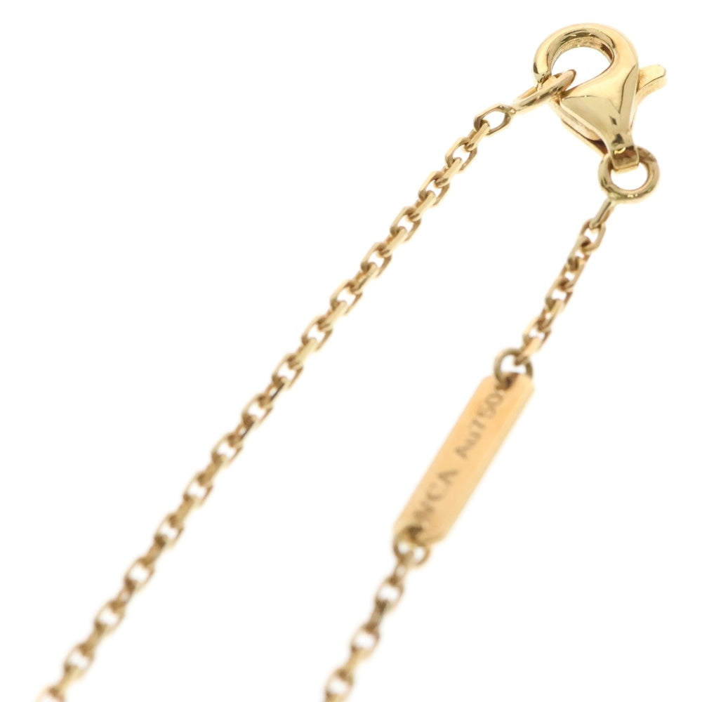 Van Cleef & Arpels(ヴァンクリーフアンドアーペル) ヴィンテージアルハンブラ カーネリアン ネックレス Au750 K18 PG ピンクゴールド