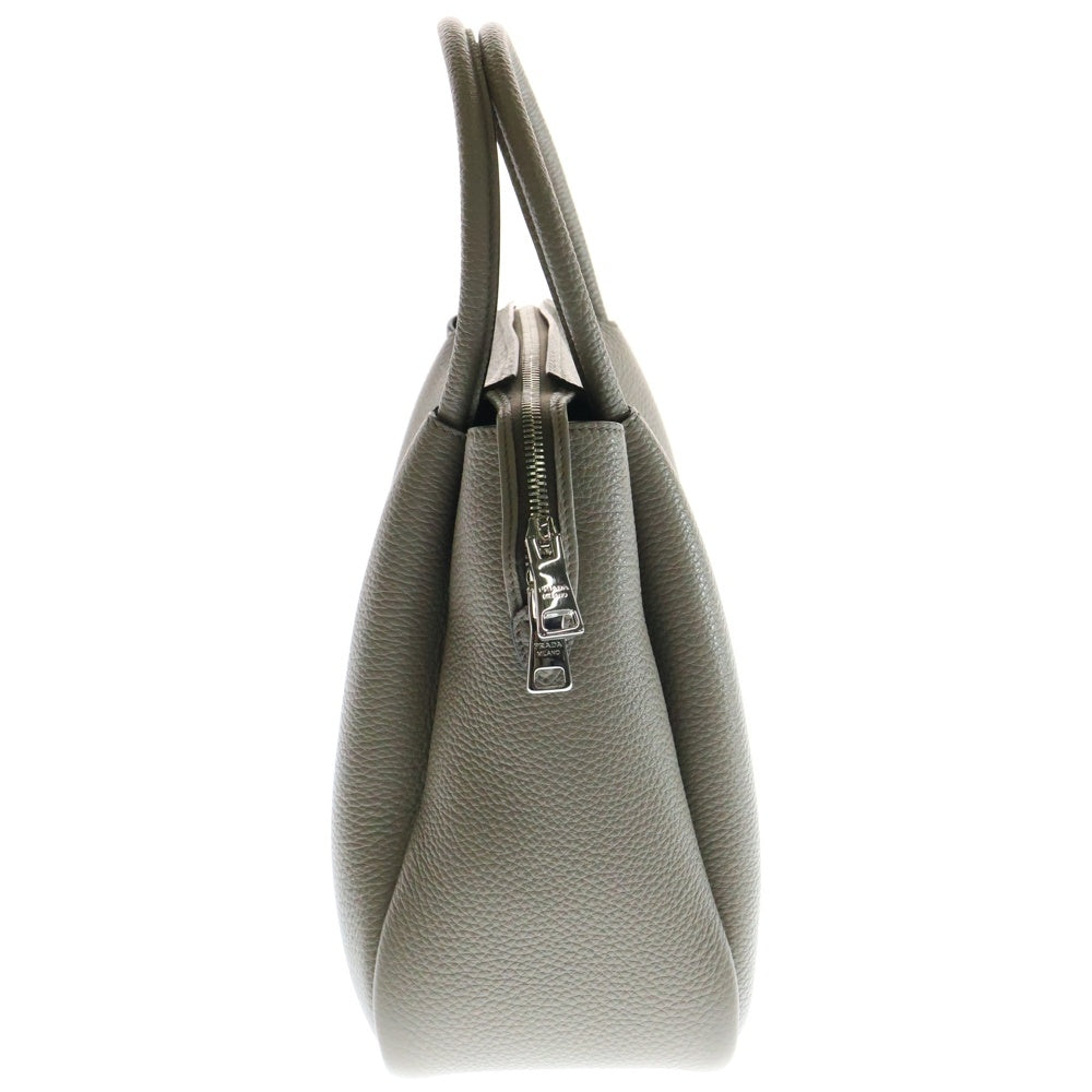PRADA(プラダ) ヴィッテロダイノ 2WAY ハンドバッグ ショルダーバッグ グレー グレージュ レザー
