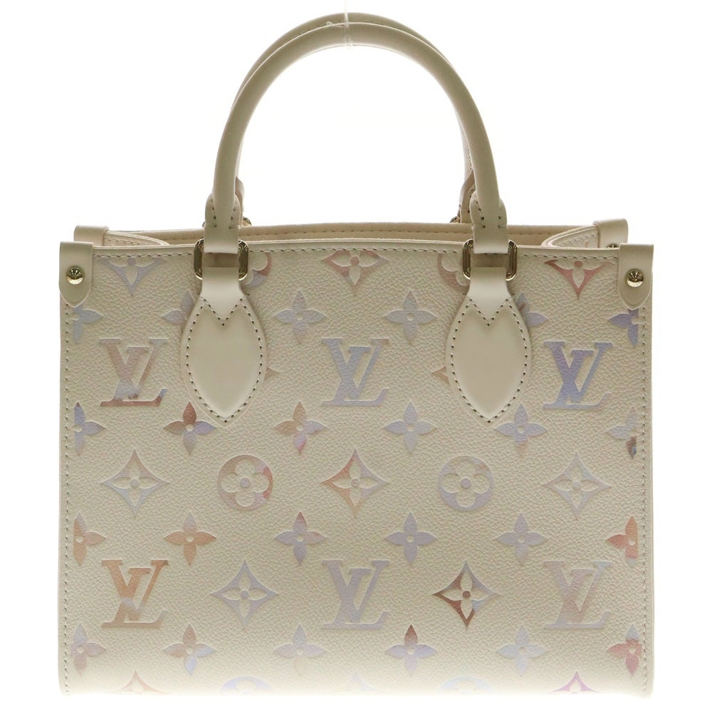 LOUIS VUITTON(ルイヴィトン) モノグラムアンプラント オンザゴーPM ドリームクリーム M25770 ICタイプ 2WAY ショルダーバッグ ハンドバッグ レザー