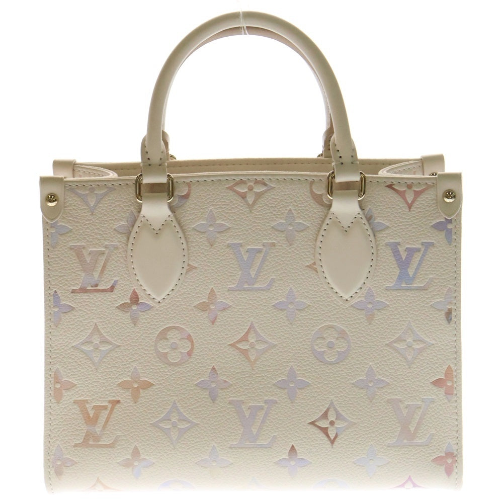 LOUIS VUITTON(ルイヴィトン) モノグラムアンプラント オンザゴーPM ドリームクリーム M25770 ICタイプ 2WAY ショルダーバッグ ハンドバッグ レザー