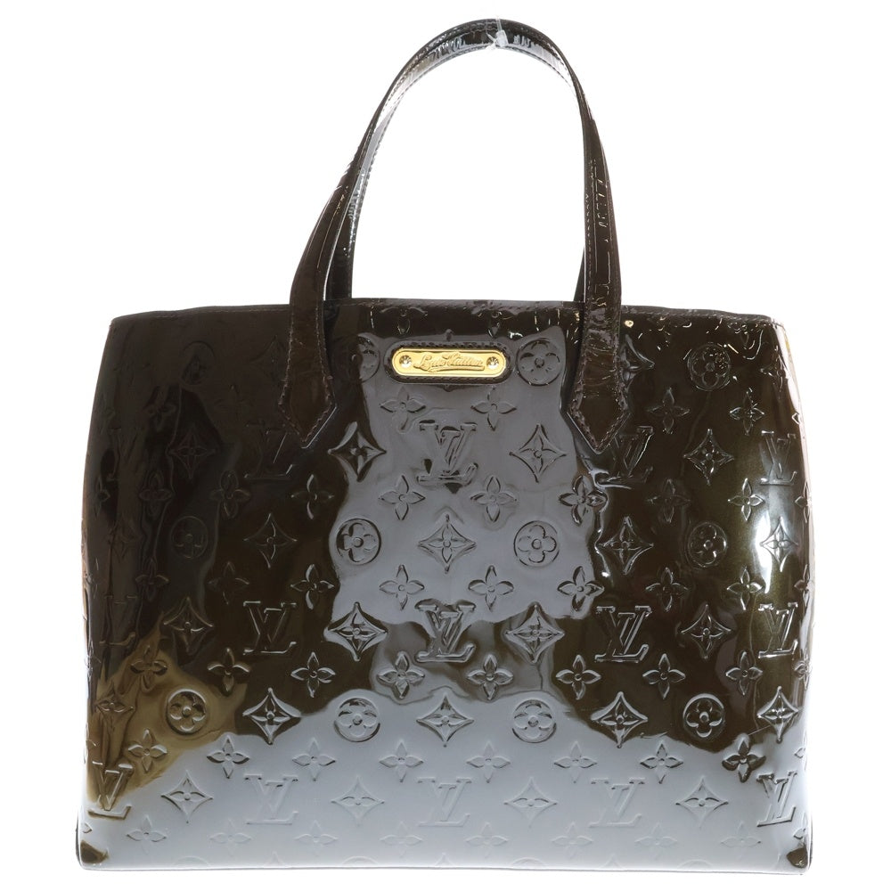 LOUIS VUITTON(ルイヴィトン) ヴェルニ ウィルシャーMM テールドンブル トートバッグ ブラウン レザー M91440