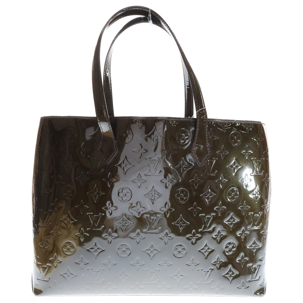 LOUIS VUITTON(ルイヴィトン) ヴェルニ ウィルシャーMM テールドンブル トートバッグ ブラウン レザー M91440