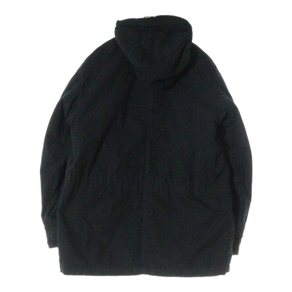 DENIM & SUPPLY RALPH LAUREN(デニム アンド サプライ ラルフローレン) ミリタリー コットン フーデッド ジップアップ 中綿ジャケット ブラック