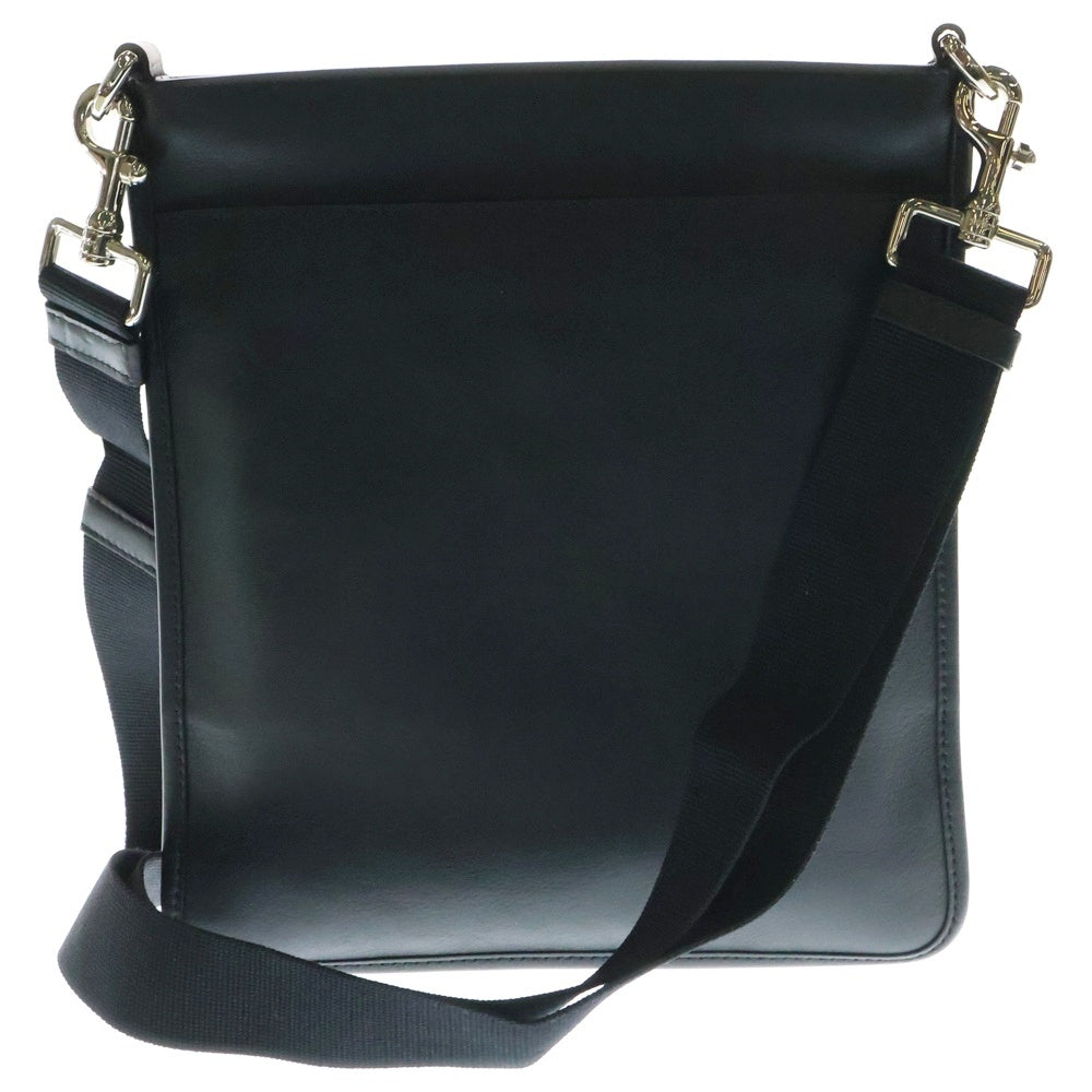 LOEWE(ロエベ) アナグラム ショルダーバッグ 斜め掛けバッグ ブラック シルバー金具 レザー