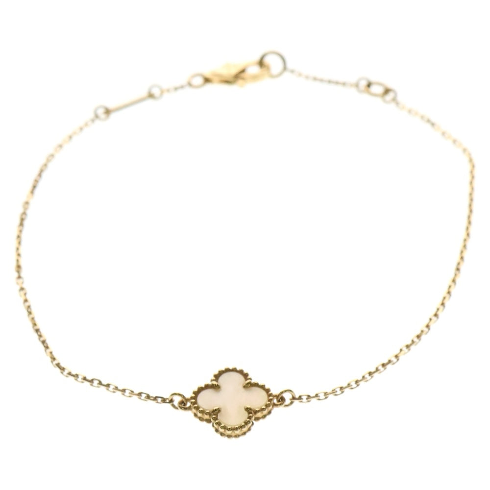 Van Cleef & Arpels(ヴァンクリーフアンドアーペル) スウィートアルハンブラ マザーオブパール ブレスレット イエローゴールド Au750YG VCARF68800