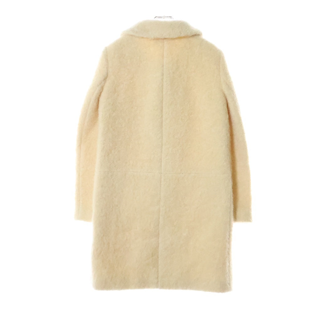 SAINT LAURENT PARIS(サンローランパリ) 15AW モヘヤウール ボア ジャケット コート アイボリー 395405 Y200I