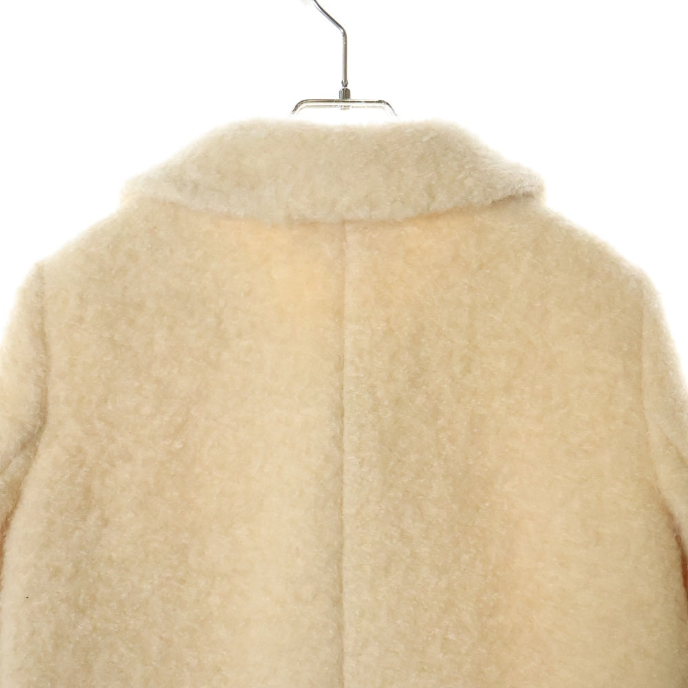 SAINT LAURENT PARIS(サンローランパリ) 15AW モヘヤウール ボア ジャケット コート アイボリー 395405 Y200I