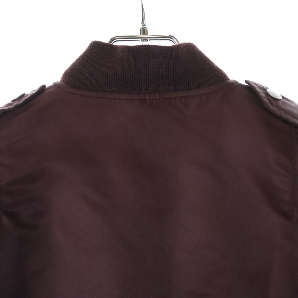 SAINT LAURENT PARIS(サンローランパリ) 18AW ナイロンミリタリーボンバージャケット 486136 Y245W ボルドー