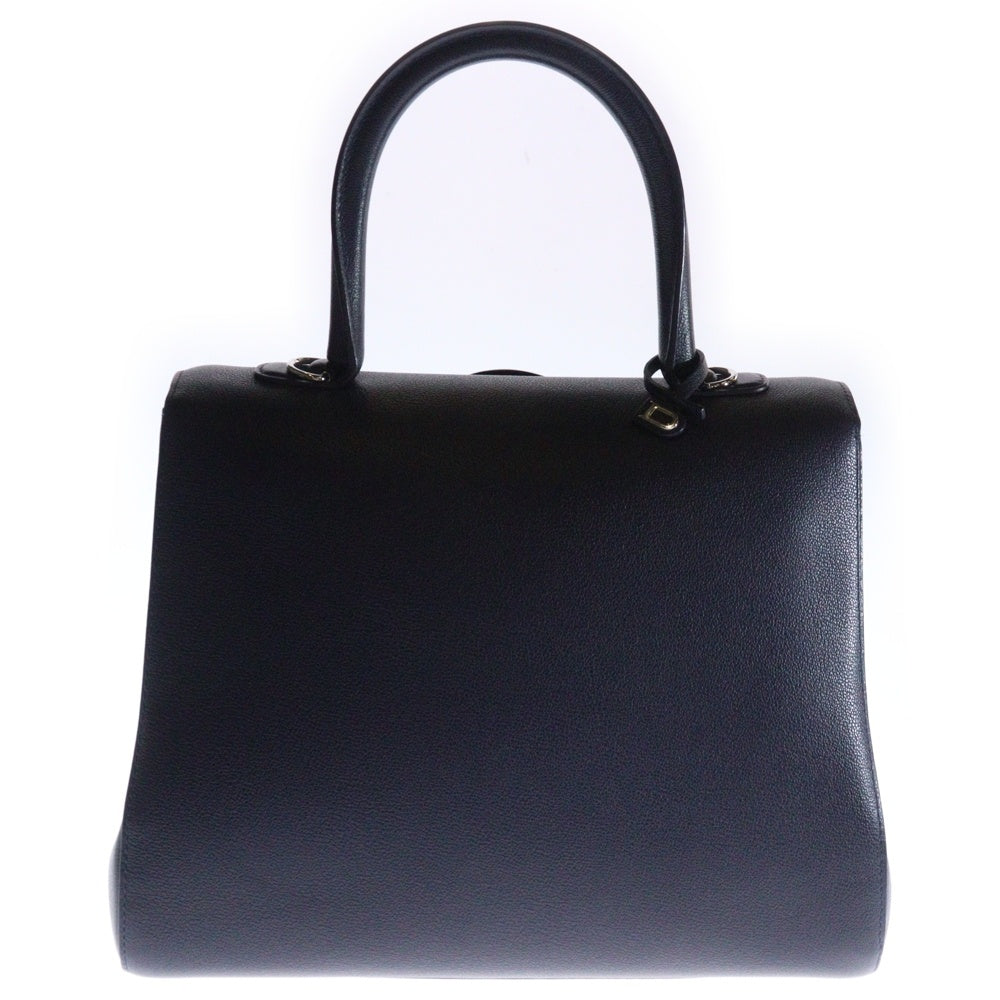 DELVAUX(デルボー) ブリヨンMM 2wayハンドバッグ ショルダーバッグ ネイビー レザー