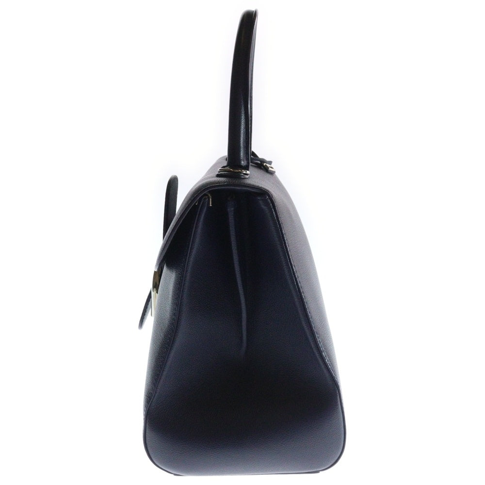 DELVAUX(デルボー) ブリヨンMM 2wayハンドバッグ ショルダーバッグ ネイビー レザー
