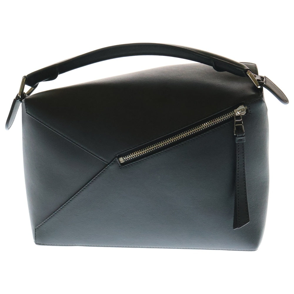 LOEWE(ロエベ) パズルバッグ ミディアム 黒 レザー ハンドバッグ