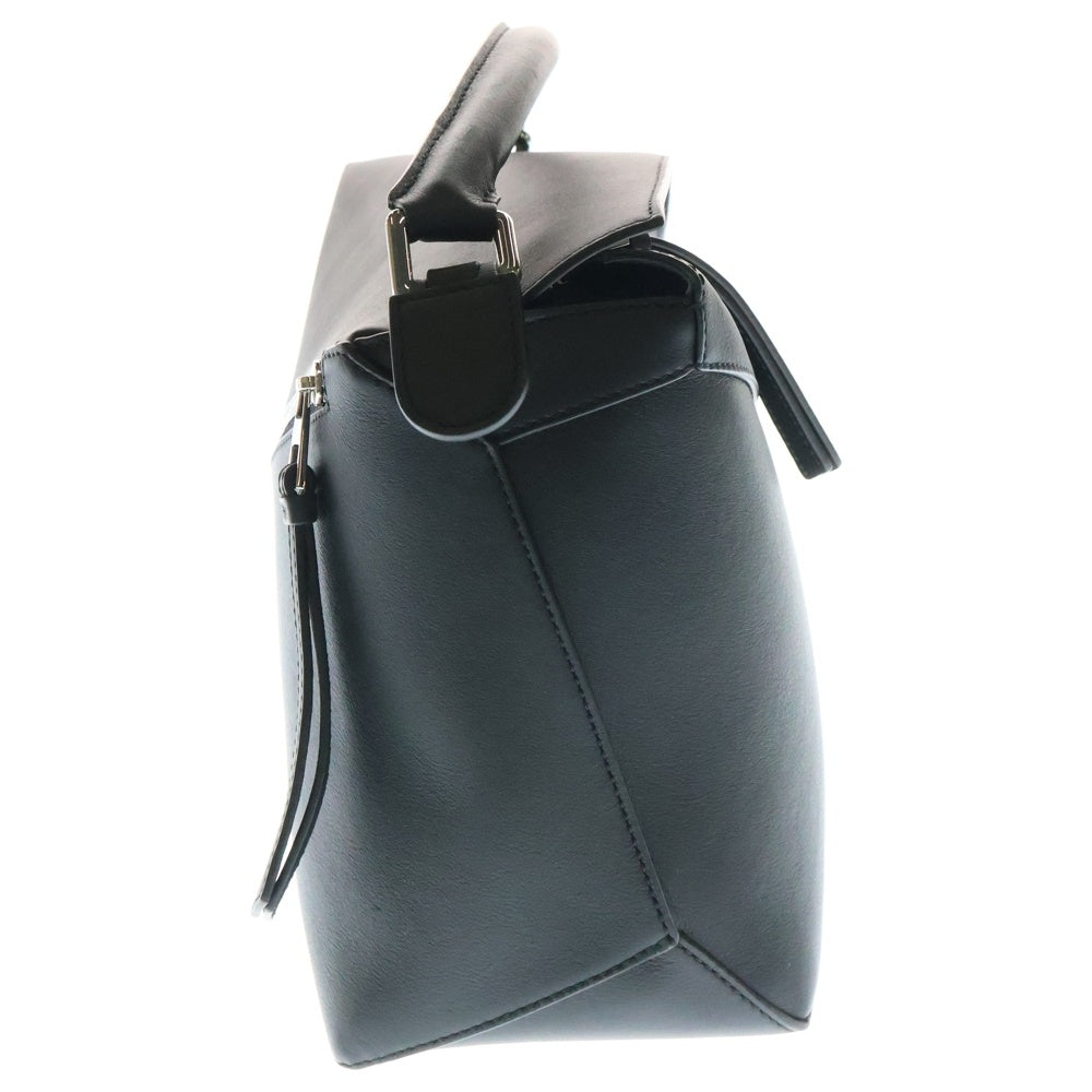 LOEWE(ロエベ) パズルバッグ ミディアム 黒 レザー ハンドバッグ