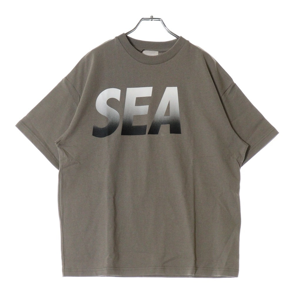 WIND AND SEA(ウィンダンシー) ロゴプリント 半袖Tシャツ カットソー ベージュ WDS-O-SIGT-25-Q4-CS-01