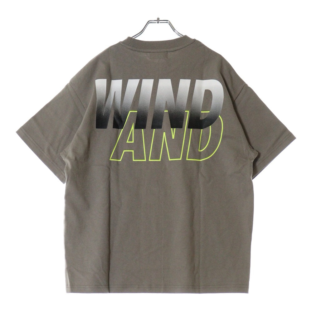 WIND AND SEA(ウィンダンシー) ロゴプリント 半袖Tシャツ カットソー ベージュ WDS-O-SIGT-25-Q4-CS-01