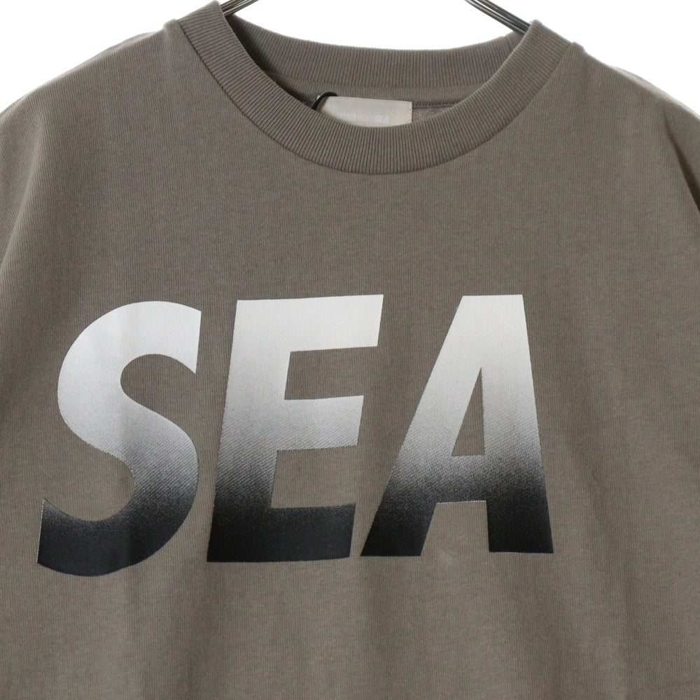 WIND AND SEA(ウィンダンシー) ロゴプリント 半袖Tシャツ カットソー ベージュ WDS-O-SIGT-25-Q4-CS-01