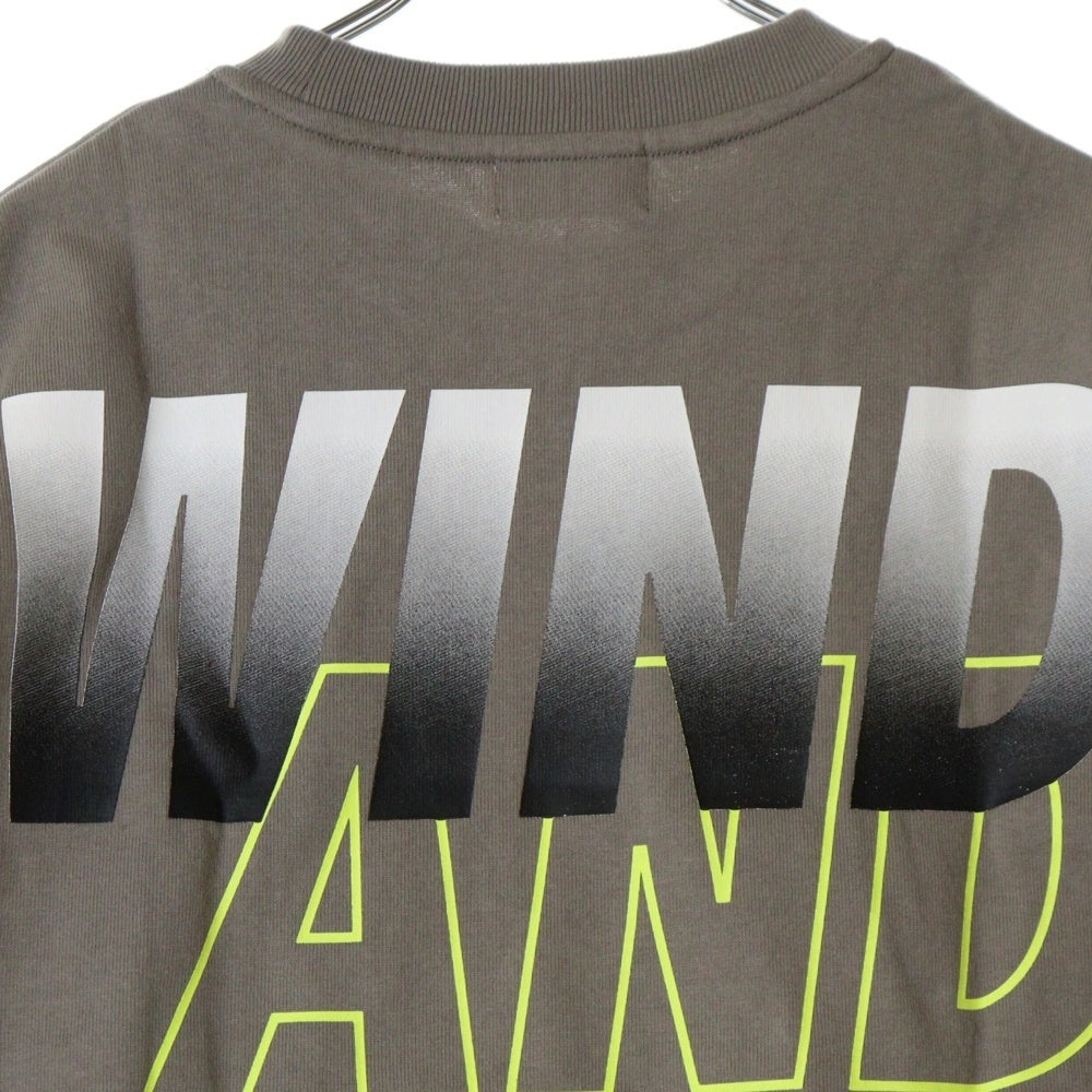 WIND AND SEA(ウィンダンシー) ロゴプリント 半袖Tシャツ カットソー ベージュ WDS-O-SIGT-25-Q4-CS-01
