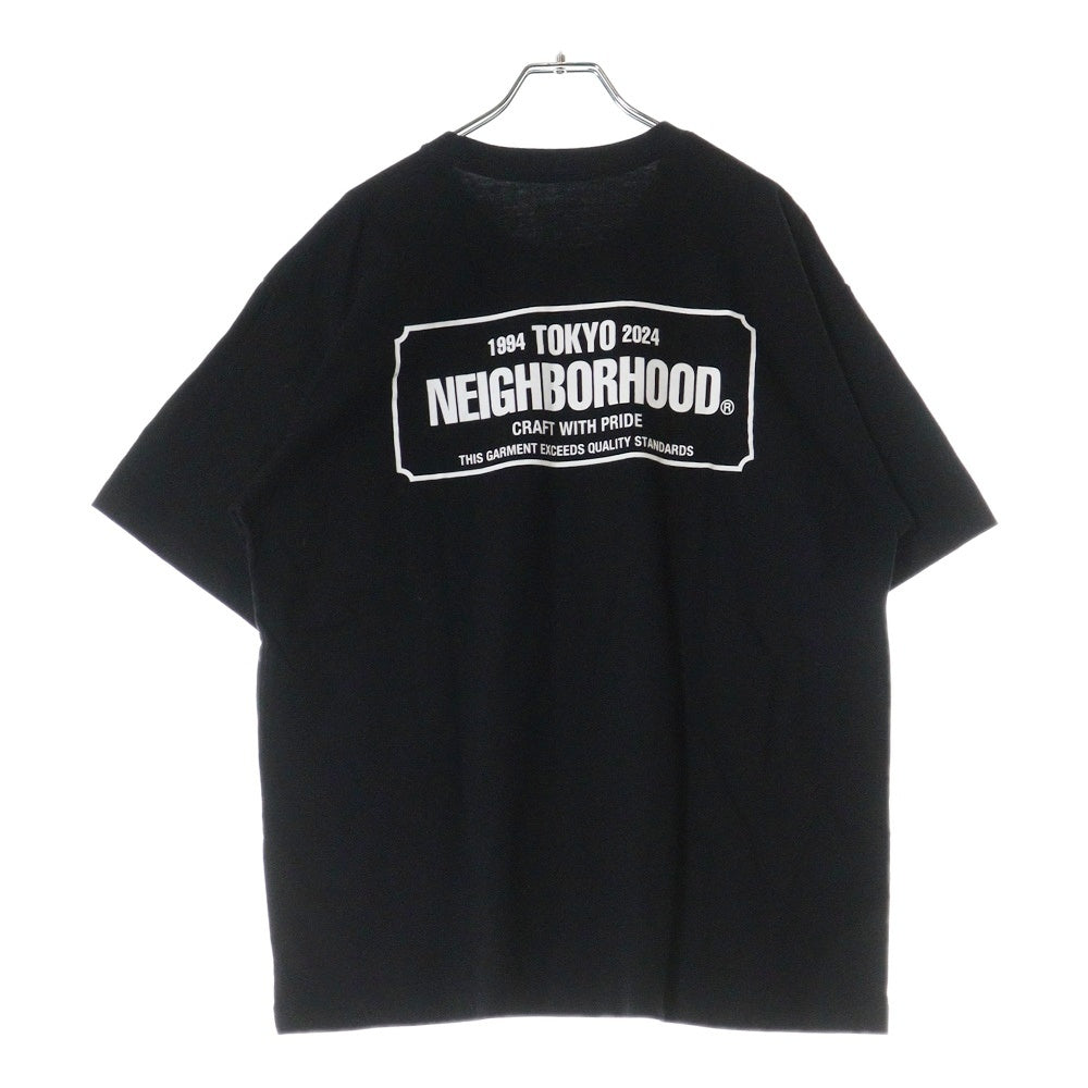 NEIGHBORHOOD(ネイバーフッド) バックロゴプリント 半袖Tシャツ カットソー ブラック
