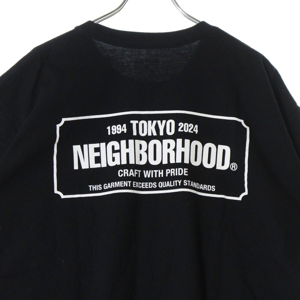 NEIGHBORHOOD(ネイバーフッド) バックロゴプリント 半袖Tシャツ カットソー ブラック